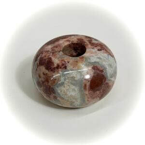 Natural Red Jasper Quartz Incense Cone Burner - 1 lb+ VTG Aromatherapy Gemstone